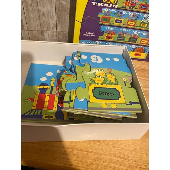 Melissa & Doug 123 Train Floor Puzzle 8 Long 20 Jumbo Easy-Clean Pieces Ages 3+ - Picture 8 of 8